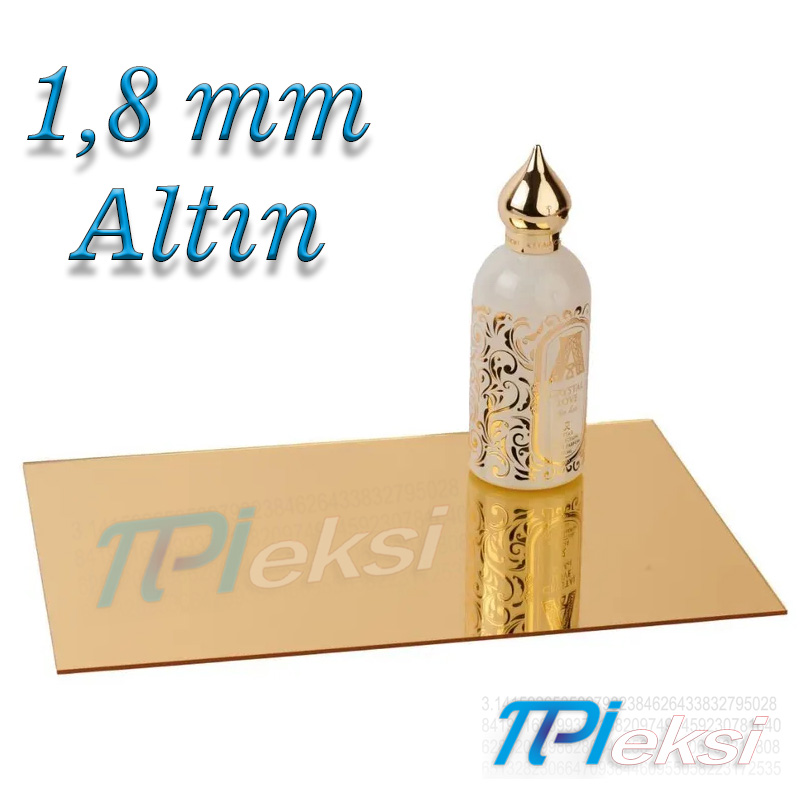 1.8 mm Altın Aynalı Pleksi 