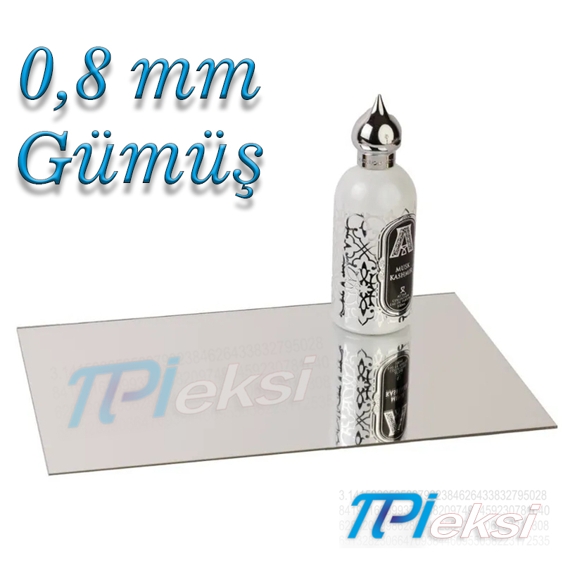 0.8 mm Gümüş (Yapışkanlı)