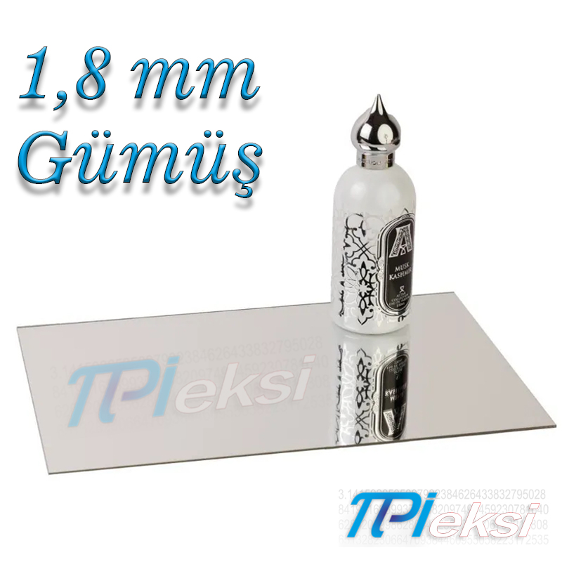 1.8 mm Gümüş Aynalı Pleksi
